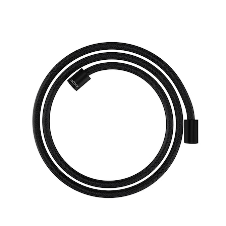Axor Shower Solutions Textile Hose with Cylindrical Nut, 63" in Matte Black 28261670