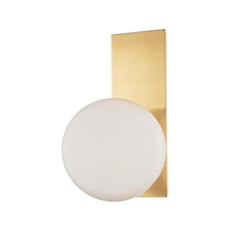 Hudson Valley Lighting Hinsdale 1 Light Wall Sconce 7.5 In. Aged Brass 8701-AGB