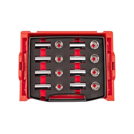 Tekton Socket Set, Steel, 16 Pieces SHD92703