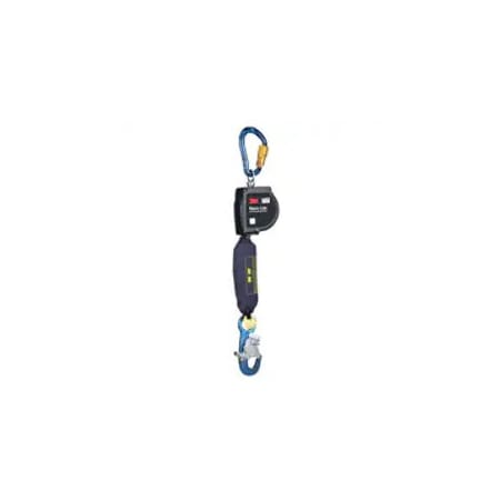 3M Dbi-Sala Nano-Lok Self Retracting Lifeline, Carabiner, Aluminum, 1 Leg(s), 420 lb Weight Capacity 3100594