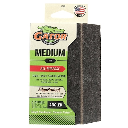 Gator Finishing Med Ang Sand Sponge 7126