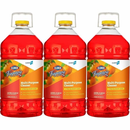 Clorox Multi-Purpose Cleaner, Bottle, 175 oz, Citrus Blossom, 3 PK 60615CT