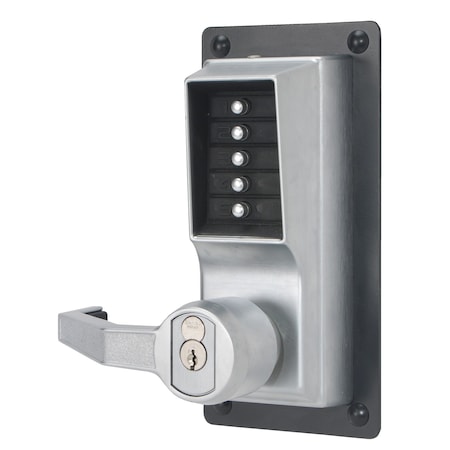Simplex Exit Device Trims Combination Controlled Lever with Key Override Left Hand Satin Chrome LLP1020B26D