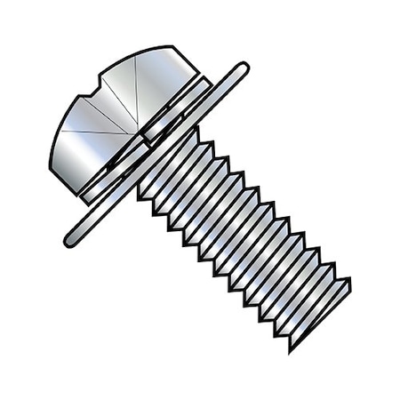 Zoro Select Machine Screw, 5 mm , Steel Zinc Plated Finish, 4000 PK 369833