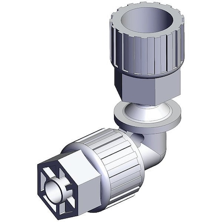 Smc High Purity Tube Fitting, Union, PFA LQ3E2A-S