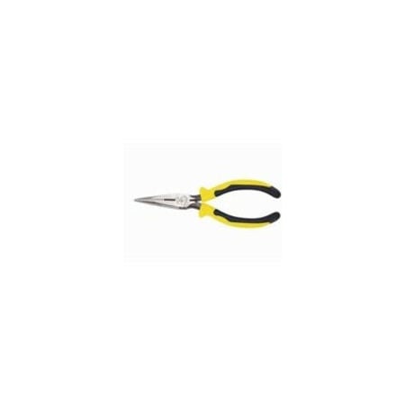 Klein Tools 7 5/16 in J203 Needle Nose Plier, Side Cutter Plastic Dipped Handle J203-7