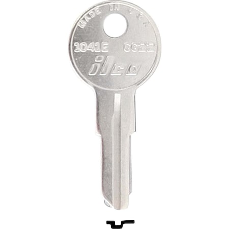 Kaba Ilco Chicago Nickel Plated File Cabinet Key CG22 / 1041E, 10PK AL2830229B
