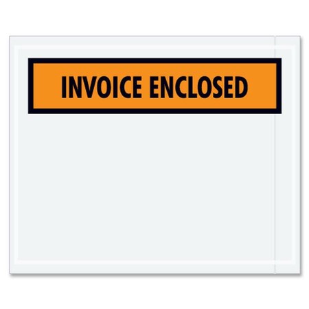 Zoro Select Packing List Envelopes, Orange, PK1000 PL13