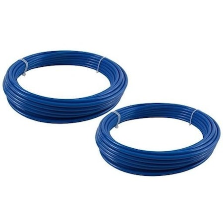 (2 Pack) Mytee Air Line 1/4in OD x 100ft Blue SAE J844 Nylon Air Brake Tubing..., 2PK