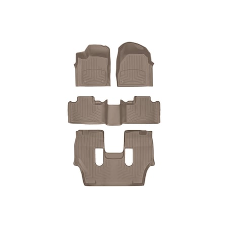 Weathertech Tan, Front and Rear and Rear FloorLiner HP 459301IM-45324-4-5IM