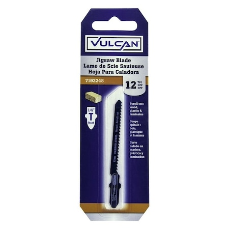 Vulcan Jig Saw Blade, 3 in L, 12 TPI 823451OR