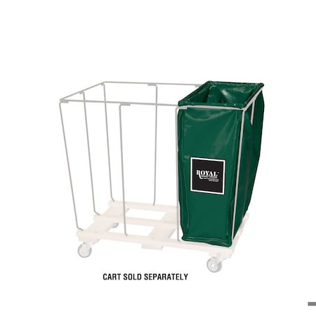 Royal Basket Trucks Drop-In Divider, 10 bu, Green G10-EEX-R3N