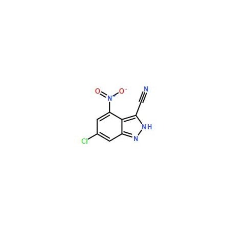 Ak Scientific 6-Chloro-4-nitro-1H-indazole-3-carbonitrile (5mg), CAS 885519-37-9 4316AC-5mg