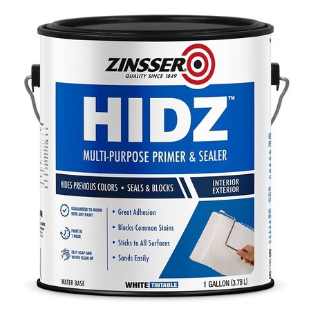 Zinsser HIDZ Series Primer and Sealer, White, 1 gal 373358