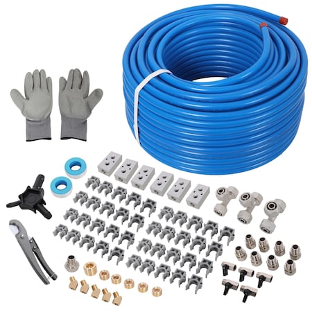Wrightmaster 1/2in. x 200ft Air Compressor Piping, High Quality PEX-AL-PEX Tubing, Air Hose Kit Air Compressor Ac ZR-220510