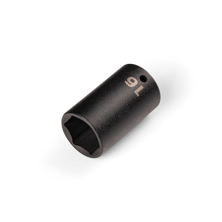 Tekton 1/4 Inch Drive x 16 mm Semi-Deep 6-Point Impact Socket SID04116