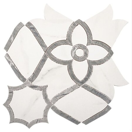 Andova Tiles SAMPLE-Ciara Rex 10-in. Marble Look Matte Porcelain Wall & Floor Tile SAM-ANDCIA1263