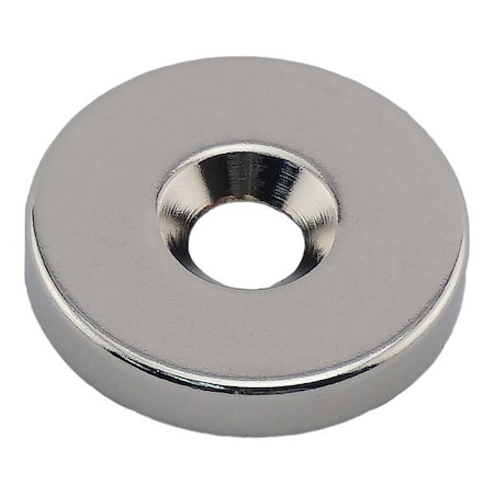 Zoro Select Rare Earth Magnet, Silver NR010021NCTS