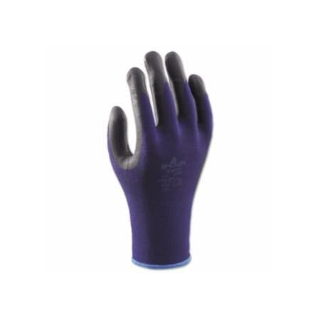 Showa 380 Coated Gloves, 6/Small, Black/Blue 845-380S-06