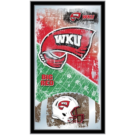 Holland Bar Stool Co Western Kentucky 15" x 26" Football Mirror MFtblWestKy