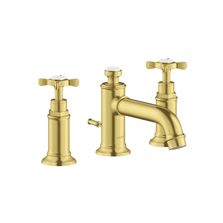 Axor Montreux Widespread Faucet 30 with Cross Handles and Pop-Up Drain, 1.2 GPM in Brushed Gold Optic 16536251