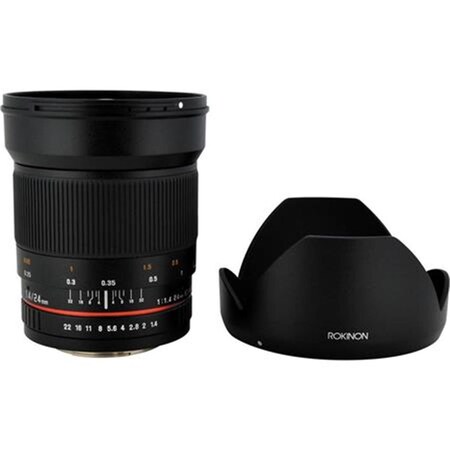 Rokinon 24mm F1.4 Full Frame Wide Angle Lens for Sony E Mount Cameras (RK24M-E) RK24M-E