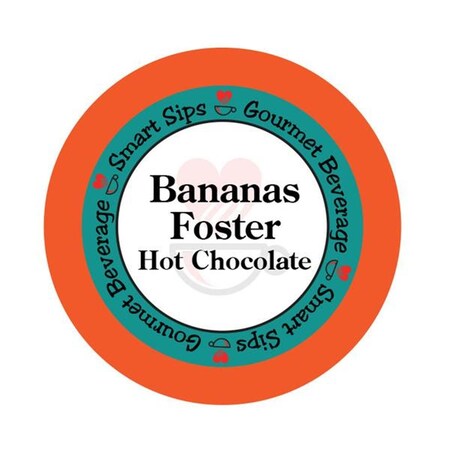 Erico Bananas Foster Hot Chocolate, Single Serve Cups for All Keurig Kcup Brewers, 24PK HOTBANFOST24