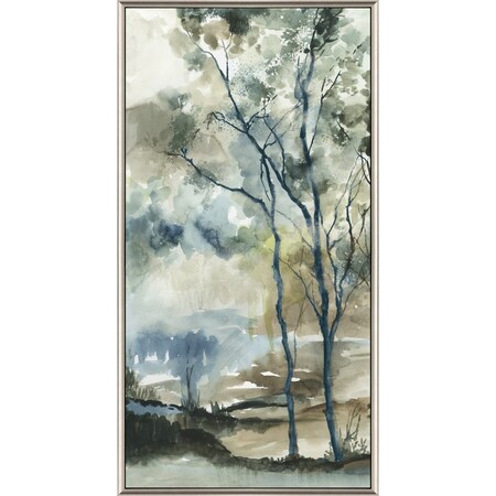 Homeroots Forest Grove II Silver Floater Frame Print Wall Art 525951