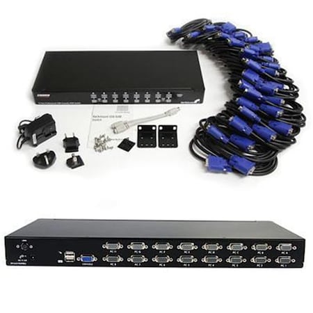 Ezgeneration 16 Port 1U USB KVM Switch EZ271847