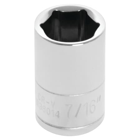 Performance Tool 1/4 In Dr. Socket 7/16 In, W36014 W36014