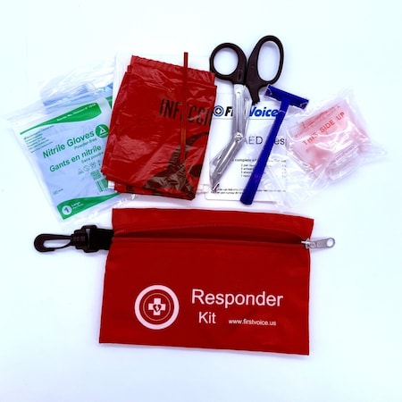 First Voice Basic AED Responder Kit in Nylon, 5" H V18112