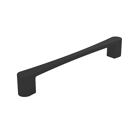 Richelieu Kent Collection 6 5/16-inch (160 mm) Matte Black Modern Rectangular Cabinet Pull BP7470160900