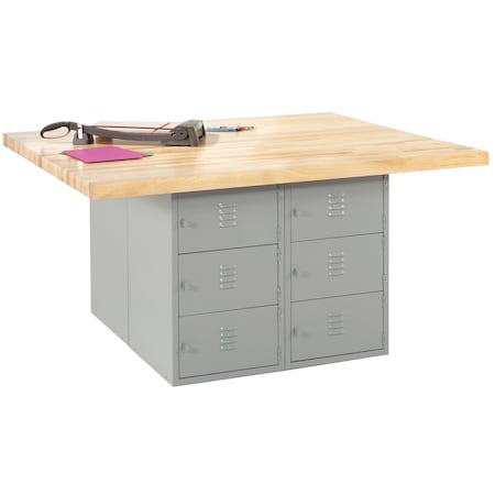 Diversified Spaces Workbenches, 64" W, 33-1/4" Height WB12A-0V