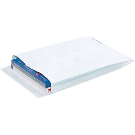 Box Packaging Tyvek Self Seal Expandable Envelopes, 10inW x 13inL x 2inD, White, 100/Pack TYE10132WE