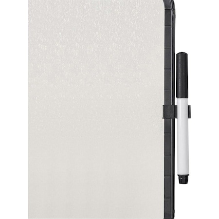 Mastervision Magnetic Metallic Dry Erase Board 11 X 14 in Black Plastic Frame CLK020402