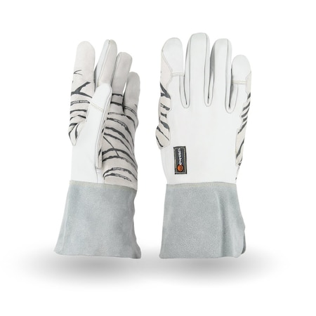 Eureka Safety Vibration Reduction Gloves, 5-400 Hz, Cut Level 2, Spark Resistant - Size 8, PR IMPVIBLEATHER-8