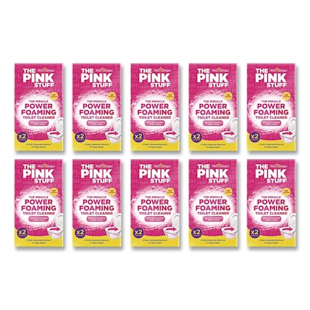 The Pink Stuff Miracle Power Foaming Toilet Cleaner, Fruity Scent, 3.5 oz Packet, 20PK RST824996CT