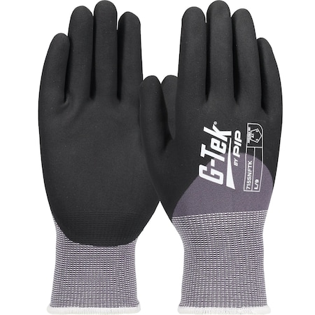 Pip Seamless Knit Nylon/Spandex Glove w/Nitrile Coated Foam Grip on Palm, Fingers & Knuckles, , 15 G, 12PK 715SNFTK/XL