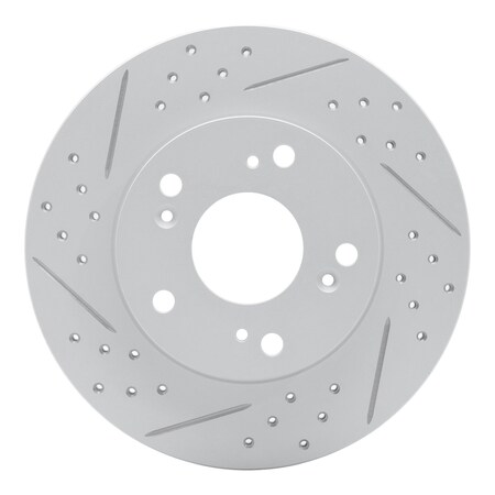Dynamic Friction Co DFC Geoperformance Rotor - Drilled and Slotted 830-59036L