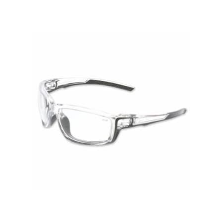 Mcr Safety Swagger SR4 Safety Glasses, Polycarbonate, Durmass Hard Coat, Clear, 12PK 135-SR410