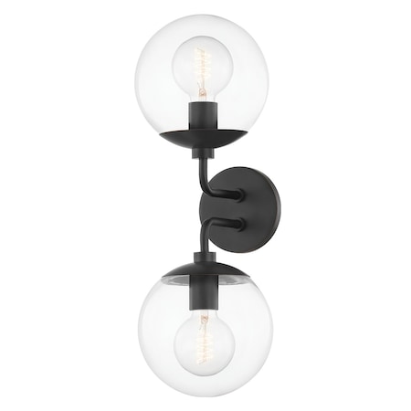 Mitzi Meadow 2 Light Wall Sconce 8.25 In. Old Bronze H503102-OB