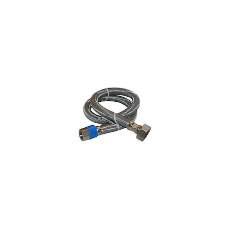 Westlake Pipe & Fittings Faucet Supply Line 3/8in Compression T X 1/2in D FIP 48in Braided Stainless Steel 10-0149