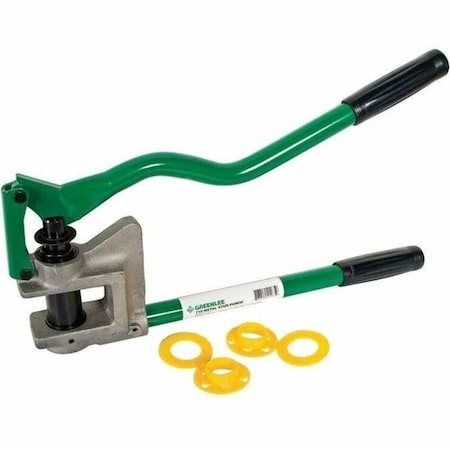 Greenlee Metal Stud Punch, 1 11/32 in, 20 ga Steel Studs, Aluminum Head, Contoured Handle Design, Self-Stripping Design 710
