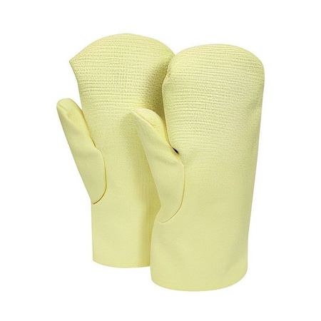 National Safety Apparel Knit Mitts, 14" L, Yellow, PR M11TCRH14-NR