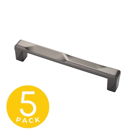 Sapphire Geiger Series 5 in. 128 mm Center-to-Center Modern Matte Grey Cabinet Hardware Handle/Pull, 5PK SP-3771-128-GM-5
