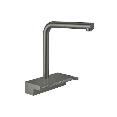 Hansgrohe Aquno Select Kitchen Faucet, 2-Spray Pull-Out, 1.75 GPM in Brushed Black Chrome 73836341