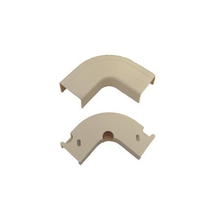 Cable Wholesale 90 Deg Flat Elbow Raceway, FWT Series, Ivory 31R1-001IV