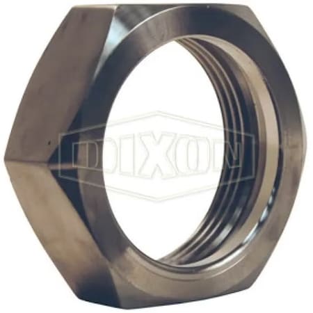 Dixon 13 H Internal Expansion Sanitary Hex Nut, Female Bevel Seat, 3 in Thread, 304 SS, Domestic IXAN48