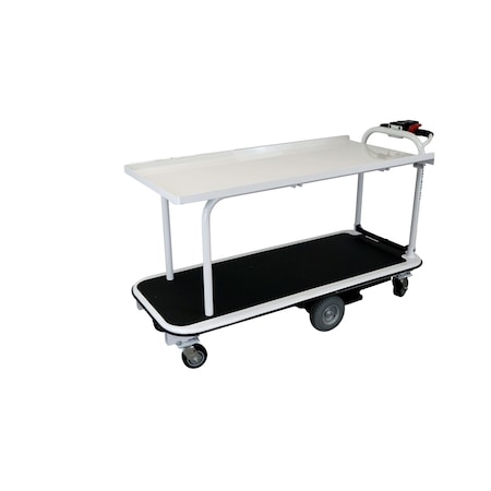 Electro Kinetic Technologies MOTORIZED UTILITY CART 1500LB TOTAL CAP, SHELF CAP 750LB SHELF SIZE 25.5IN.Wx40IN.L, OVERALL H 35.5IN MPCS-264015
