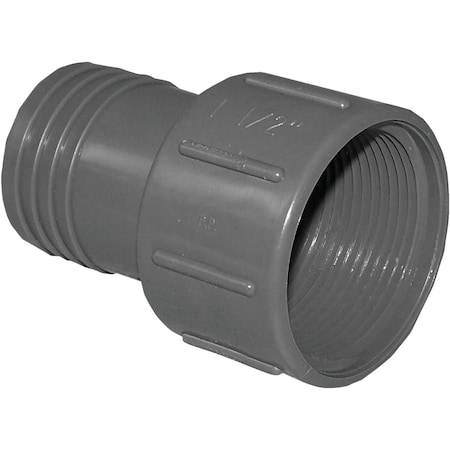 Boshart 1-1/2'' FPT x 1-1/2'' Insert Polypropylene Hose Adapter UPVCFA-15
